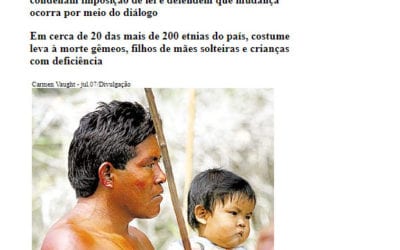 Folha de São Paulo aborda infanticídio e trabalho da Atini